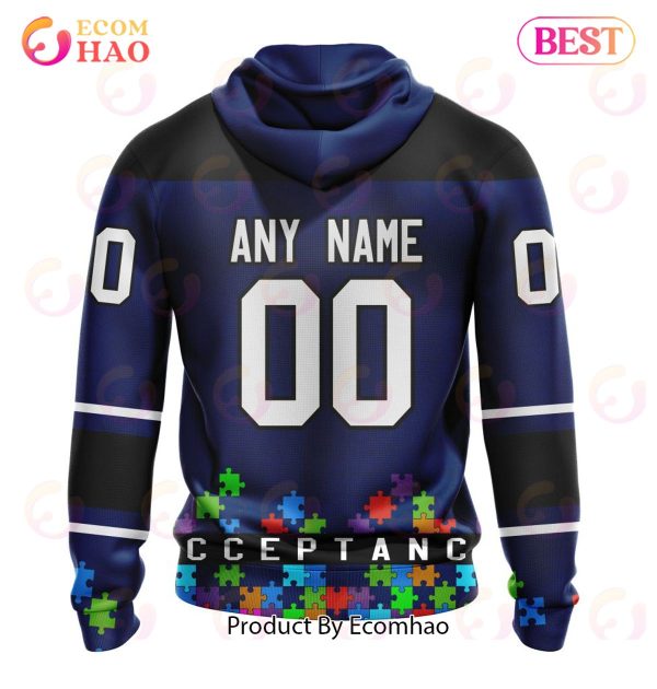 NHL Tampa Bay Lightning Specialized Unisex Kits Hockey Fights Against Autism 3D Hoodie