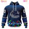 NHL Vegas Golden Knights Specialized Unisex Kits Hockey Fights Against Autism 3D Hoodie