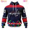 NHL Vegas Golden Knights Specialized Unisex Kits Hockey Fights Against Autism 3D Hoodie