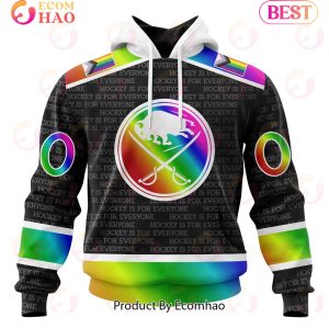 NHL Buffalo Sabres Special Pride Design Hockey Is For Everyone 3D Hoodie