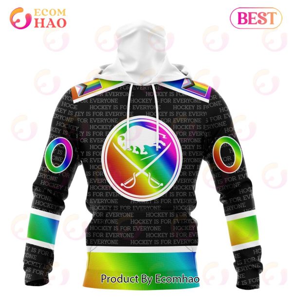 NHL Buffalo Sabres Special Pride Design Hockey Is For Everyone 3D Hoodie