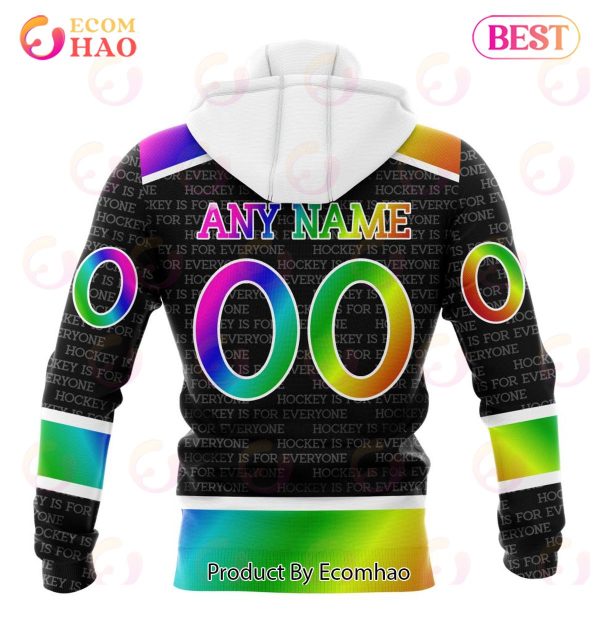 NHL Colorado Avalanche Special Pride Design Hockey Is For Everyone 3D Hoodie