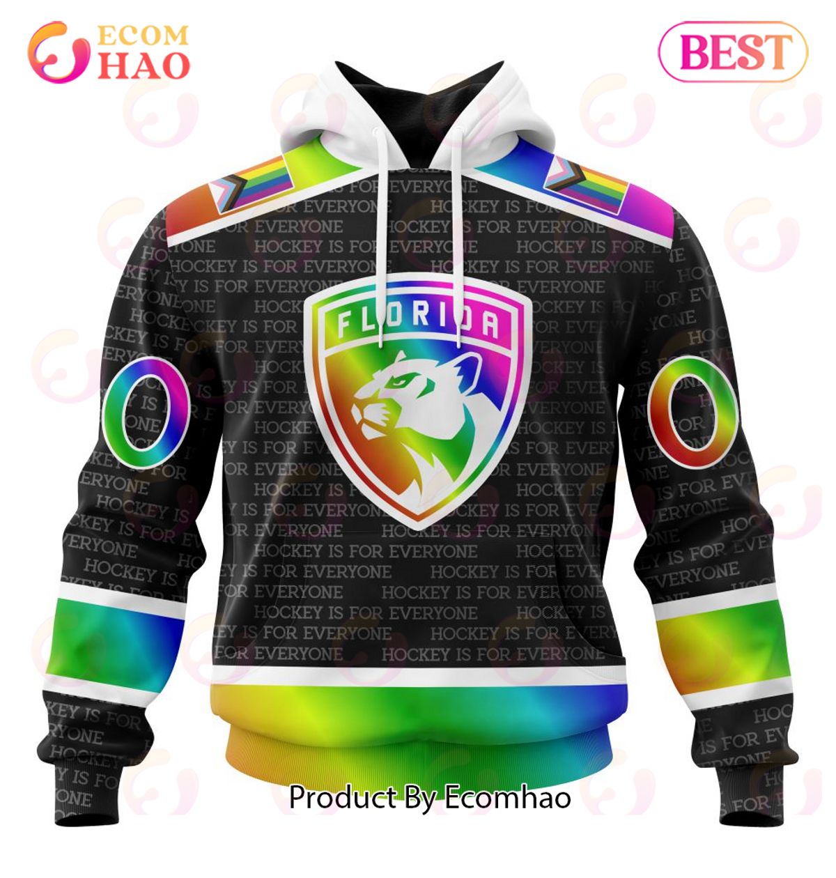 NHL Florida Panthers Special Pride Design Hockey Is For Everyone 3D Hoodie