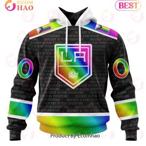 NHL Los Angeles Kings Special Pride Design Hockey Is For Everyone 3D Hoodie