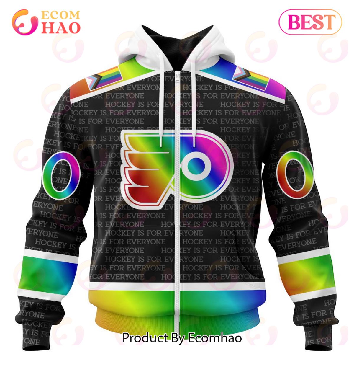 NHL Philadelphia Flyers Special Pride Design Hockey Is For Everyone 3D Hoodie