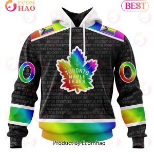 NHL Toronto Maple Leafs Special Pride Design Hockey Is For Everyone 3D Hoodie