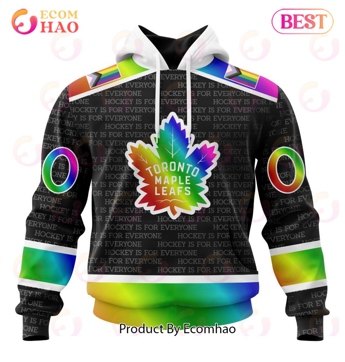 NHL Toronto Maple Leafs Special Pride Design Hockey Is For Everyone 3D Hoodie