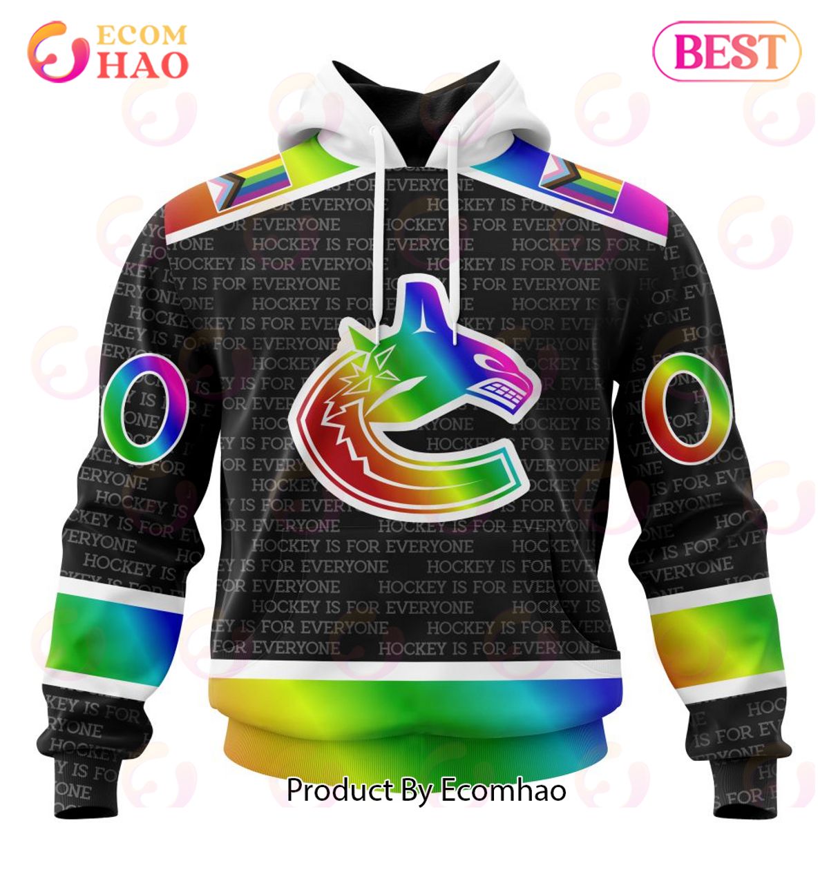 NHL Vancouver Canucks Special Pride Design Hockey Is For Everyone 3D Hoodie