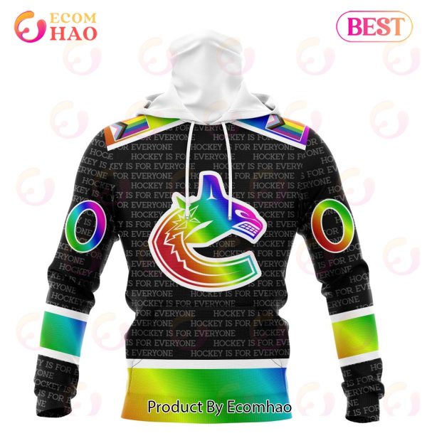 NHL Vancouver Canucks Special Pride Design Hockey Is For Everyone 3D Hoodie