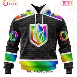 NHL Vegas Golden Knights Special Pride Design Hockey Is For Everyone 3D Hoodie