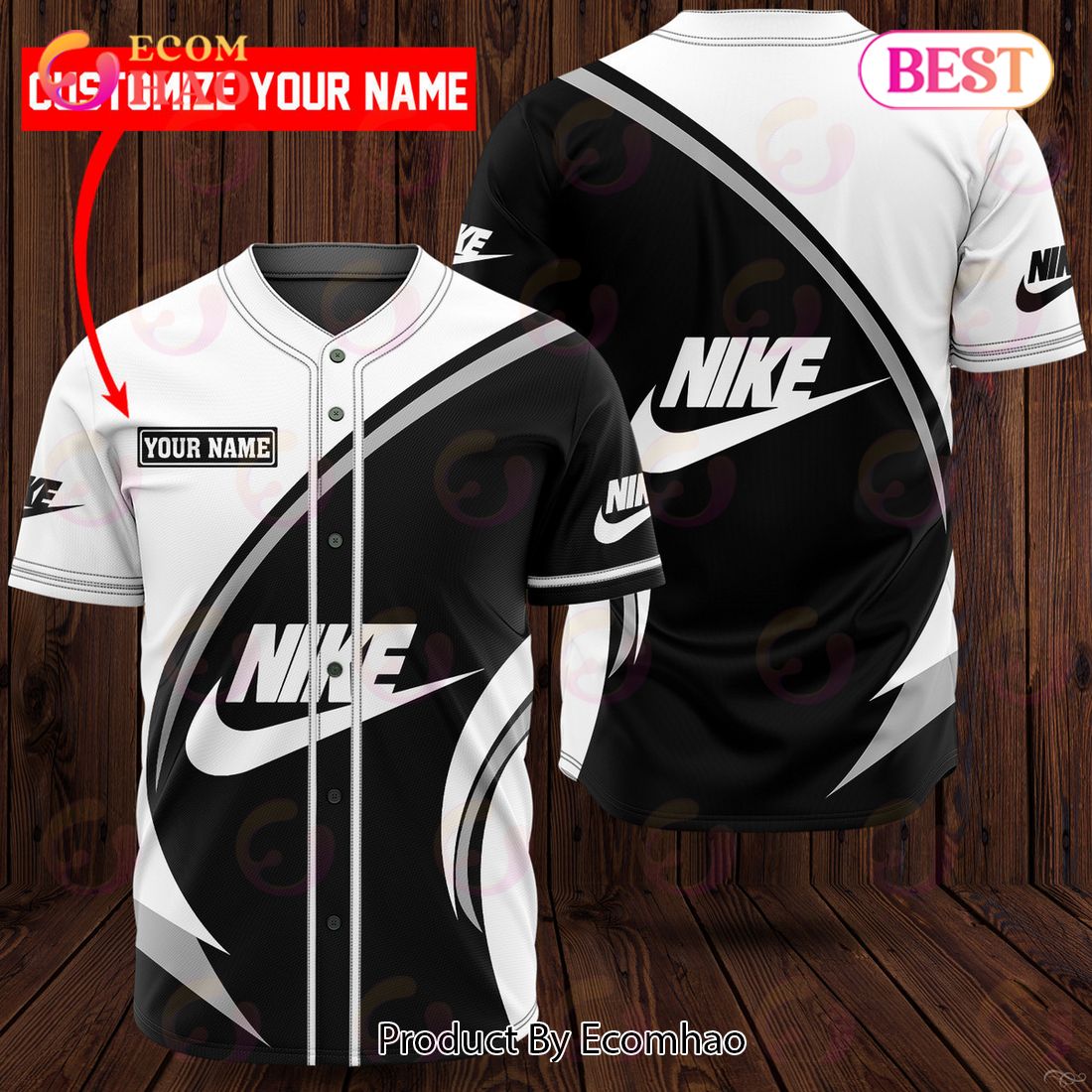 Nike Black And White Luxury Brand Jersey Limited Edition Luxury Items