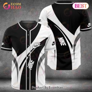 Nike Black White Grey Luxury Brand Jersey Limited Edition
