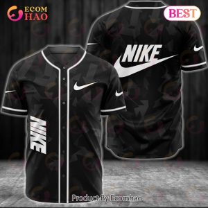 Nike Full Black Printing Pattern Luxury Brand Jersey Limited Edition
