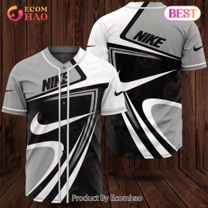 Nike Grey Black White Luxury Brand Jersey Limited Edition