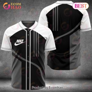 Nike White Black Grey Luxury Brand Jersey Limited Edition