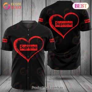 Supreme Love Red Black Luxury Brand Jersey Limited Edition