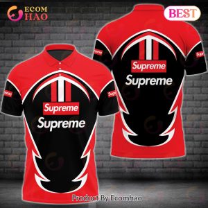 Supreme Red Black Color Luxury Brand Jersey Limited Edition