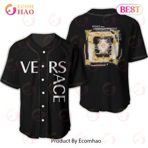 Versace Full Black Mix Logo Luxury Brand Jersey Limited Edition