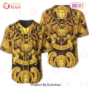 Versace Full Gold Color Luxury Brand Jersey Limited Edition