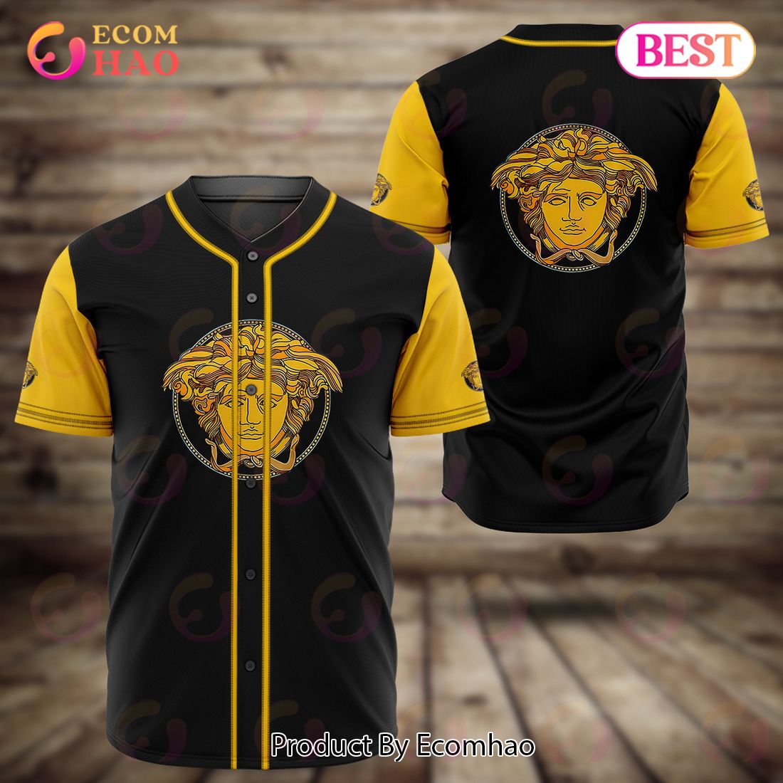 Versace Simple Pattern Logo Luxury Brand Jersey Limited Edition