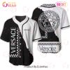 Versace White Mix Black Color Luxury Brand Jersey Limited Edition