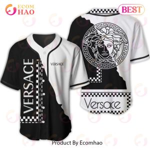 Versace White Mix Black Luxury Brand Jersey Limited Edition