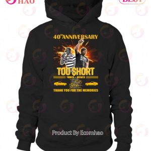 40th Anniversary Too Short 1983 – 2023 Thank You For The Memories T-Shirt
