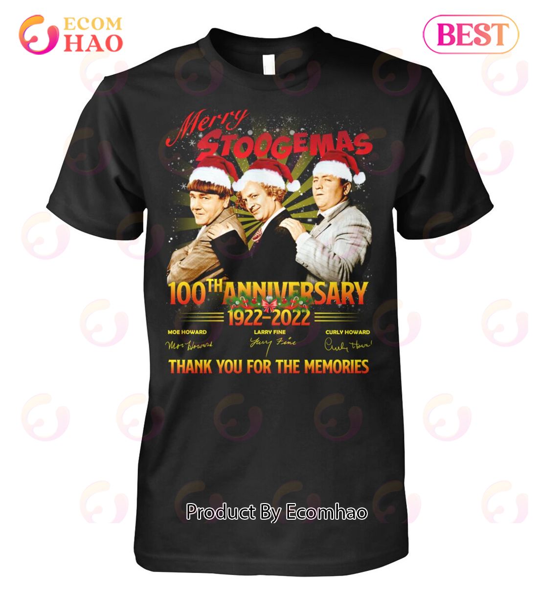 Merry Stoogemas 100th Anniversary 1922 – 2022 Thank You For The Memories T-Shirt