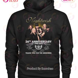 Nightwish 26th Anniversary 1996 – 2022 Thank You For The Memories T-Shirt