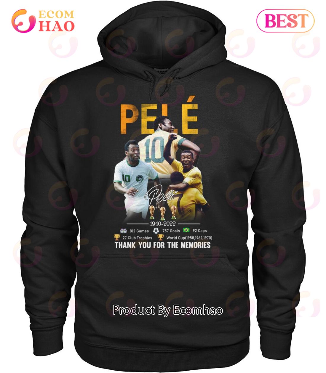 Pele 1940 – 2022 757 Goals Thank You For The Memories T-Shirt