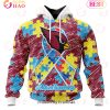 NFL Atlanta Falcons Special Autism Awareness Design 3D Hoodie
