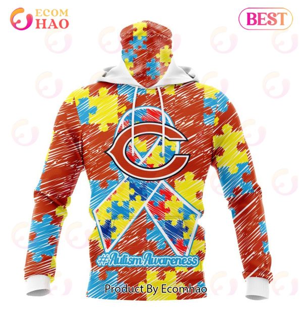 NFL Chicago Bears Special Autism Awareness Design 3D Hoodie