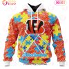 NFL Cleveland Browns Special Autism Awareness Design 3D Hoodie