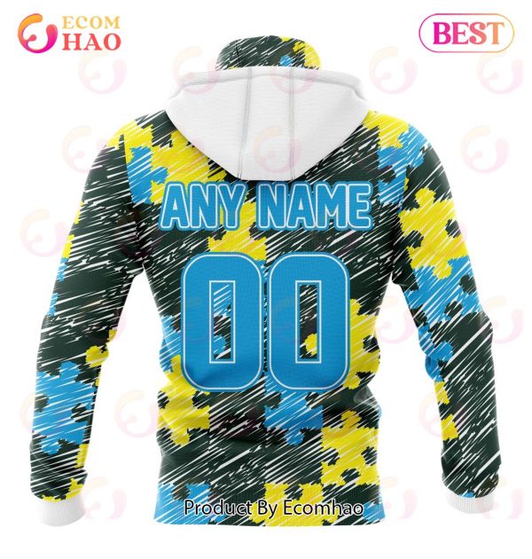 NFL Green Bay Packers Special Autism Awareness Design 3D Hoodie