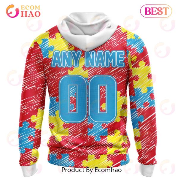 NFL Kansas City Chiefs Special Autism Awareness Design 3D Hoodie