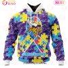 NFL New England Patriots Special Autism Awareness Design 3D Hoodie