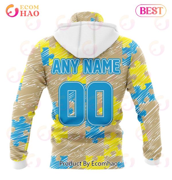 NFL New Orleans Saints Special Autism Awareness Design 3D Hoodie