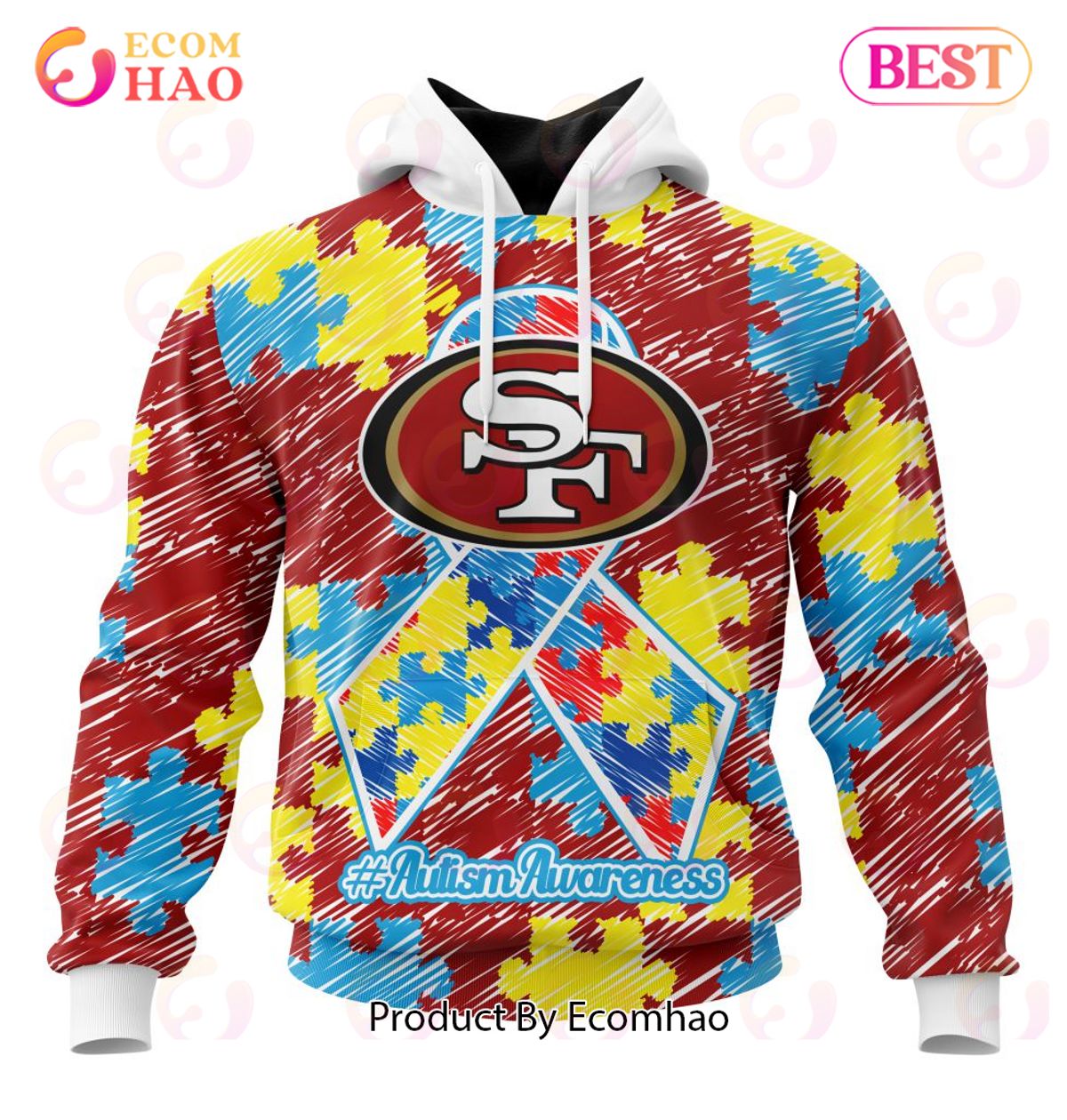 NFL San Francisco 49ers Personalized Special Design Paisley Design