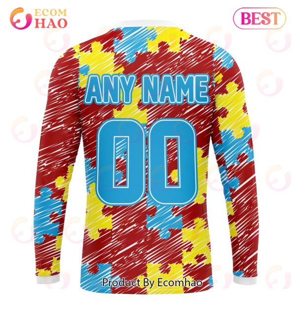 NFL San Francisco 49ers Special Autism Awareness Design 3D Hoodie
