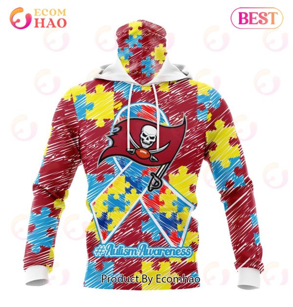 NFL Tampa Bay Buccaneers Special Autism Awareness Design 3D Hoodie