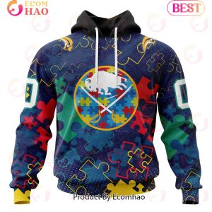 NHL Buffalo Sabres Specialized Fearless Aganst Autism 3D Hoodie