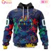NHL Detroit Red Wings Specialized Fearless Aganst Autism 3D Hoodie