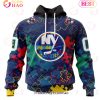 NHL New York Rangers Specialized Fearless Aganst Autism 3D Hoodie