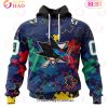 NHL Pittsburgh Penguins Specialized Fearless Aganst Autism 3D Hoodie