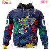 NHL Tampa Bay Lightning Specialized Fearless Aganst Autism 3D Hoodie