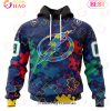 NHL St. Louis Blues Specialized Fearless Aganst Autism 3D Hoodie