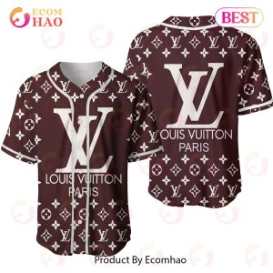 Louis Vuitton Paris Dark Brown Luxury Brand Jersey Limited Edition