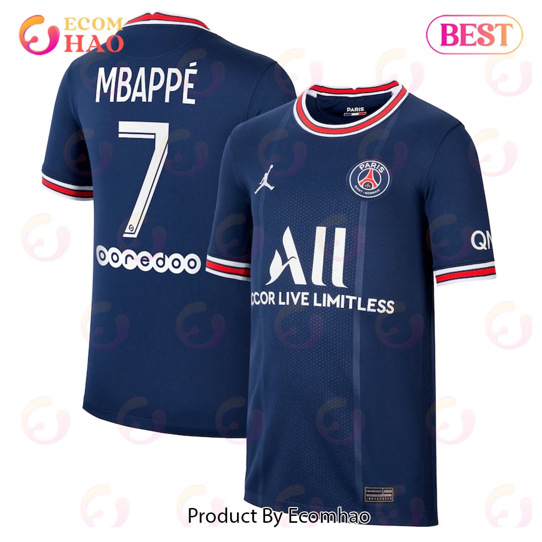 Mbappe Paris Saint Blue Football Jersey Limited Edition
