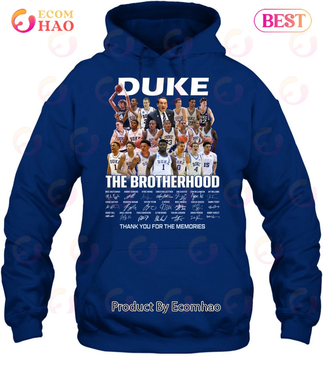 Duke Blue Devils The Brotherhood Thank You For The Memories T-Shirt