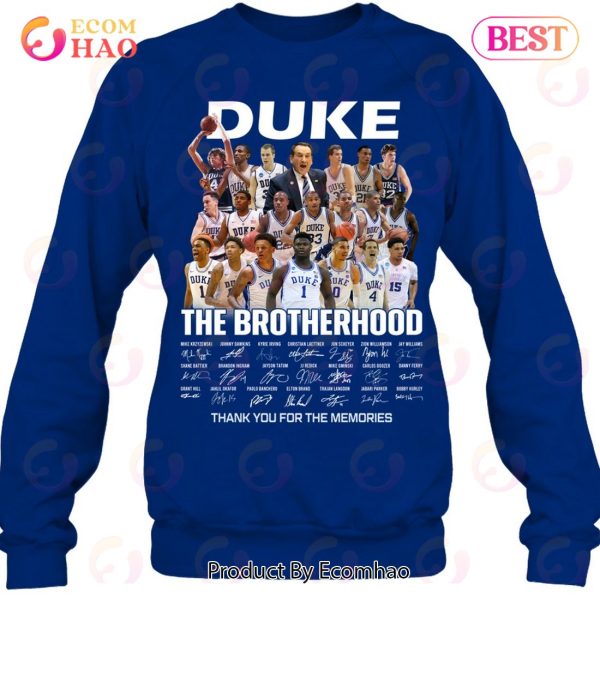 Duke Blue Devils The Brotherhood Thank You For The Memories T-Shirt